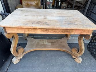 Antique old desk / table cane from estate sale from house built in 20s