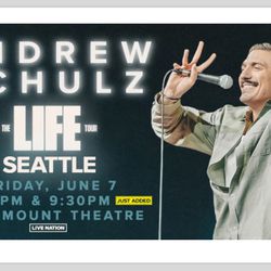 Andrew Schultz- The Life Tour @ Paramount Theatre 6/7, 9:30pm