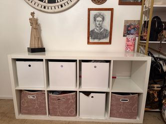 White Cube Storage Shelving Unit
