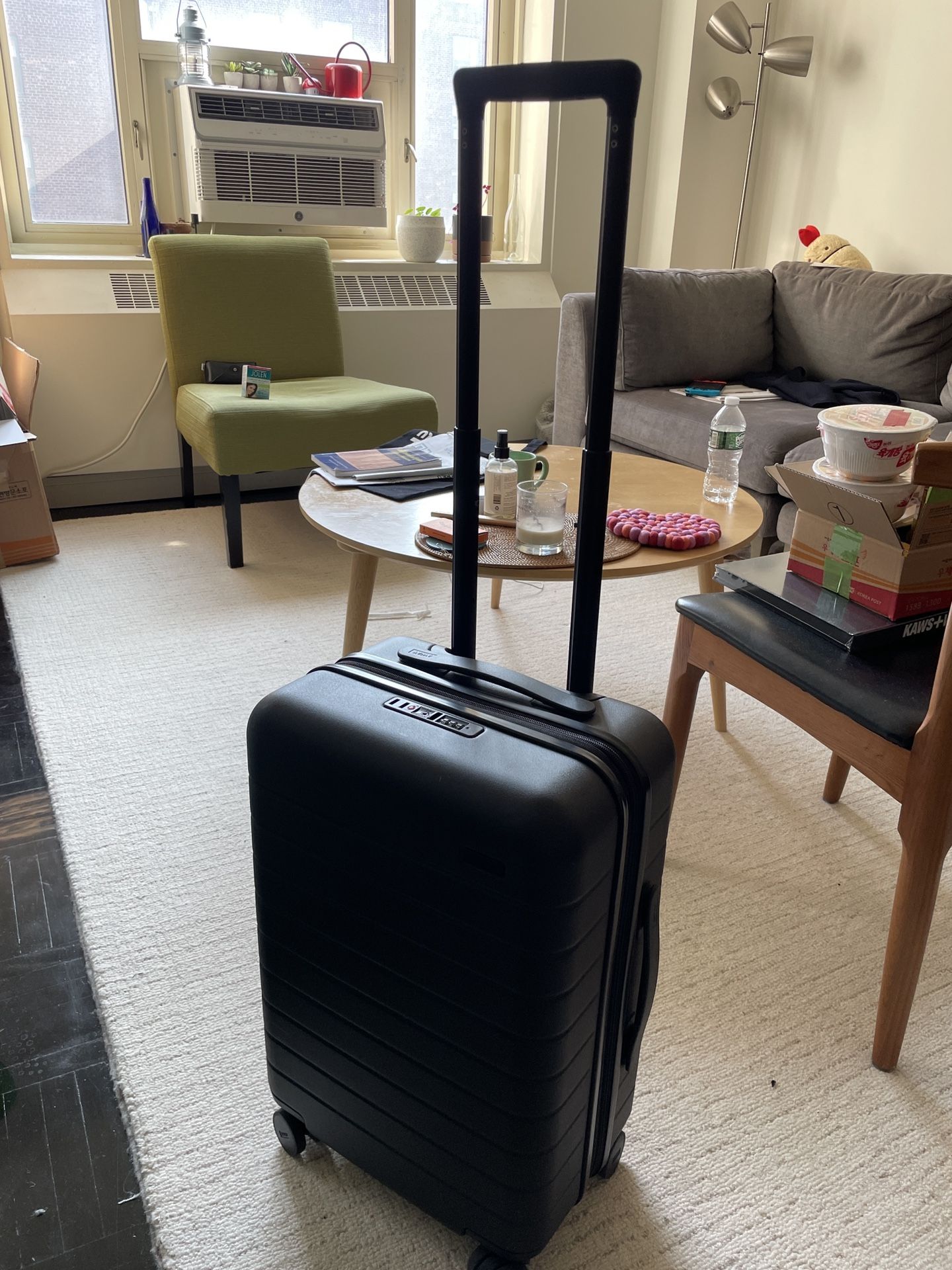 Away Carryon Flex Black Rolling Suitcase with TSA Lock