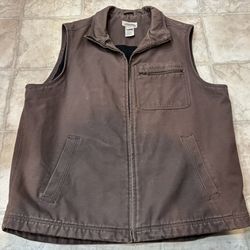 Katahdin Super Ruuged Canvas Men’s XL Tall Vest, Excellent 