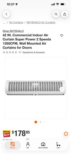 SKYSHALO 42-Inch Commercial Indoor Air Curtain