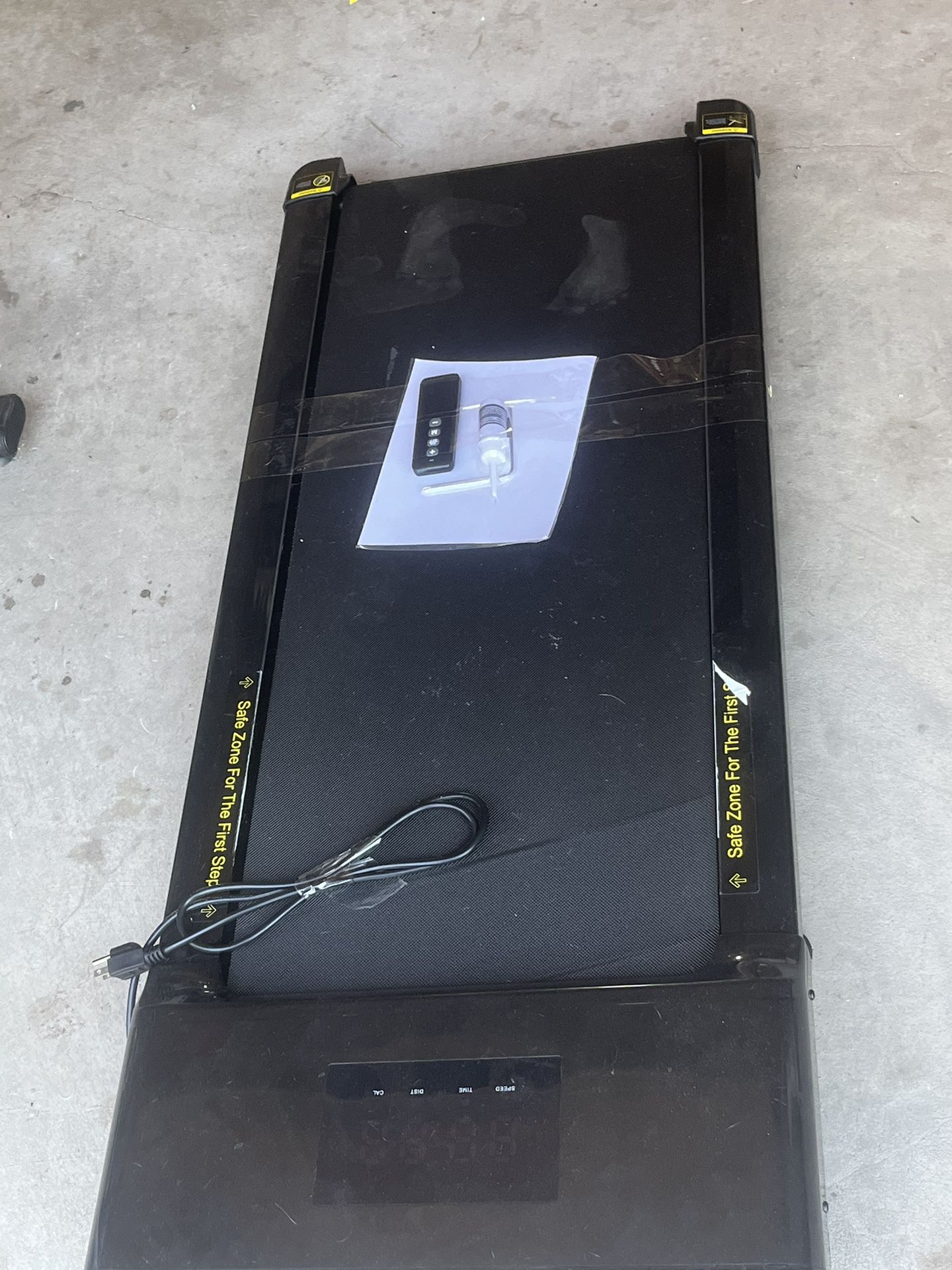 Black Portable Treadmill Easy Accessible