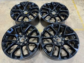 FREE DELIVERY (4) OEM 22" x 9" GMC Wheels Rims 2022-2025 for Chevy Suburban Tahoe Silverado