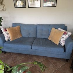 Blue Love Seat