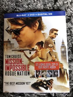 MISSON IMPOSSIBLE ROGUE NATION! With slipcover