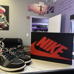 Jordan 1 Low Black Dark Grey