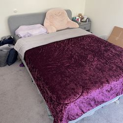 Bed, Mattress, And Desk For Sale 