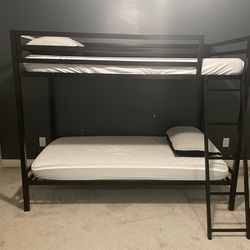 Twin Black Metal bed