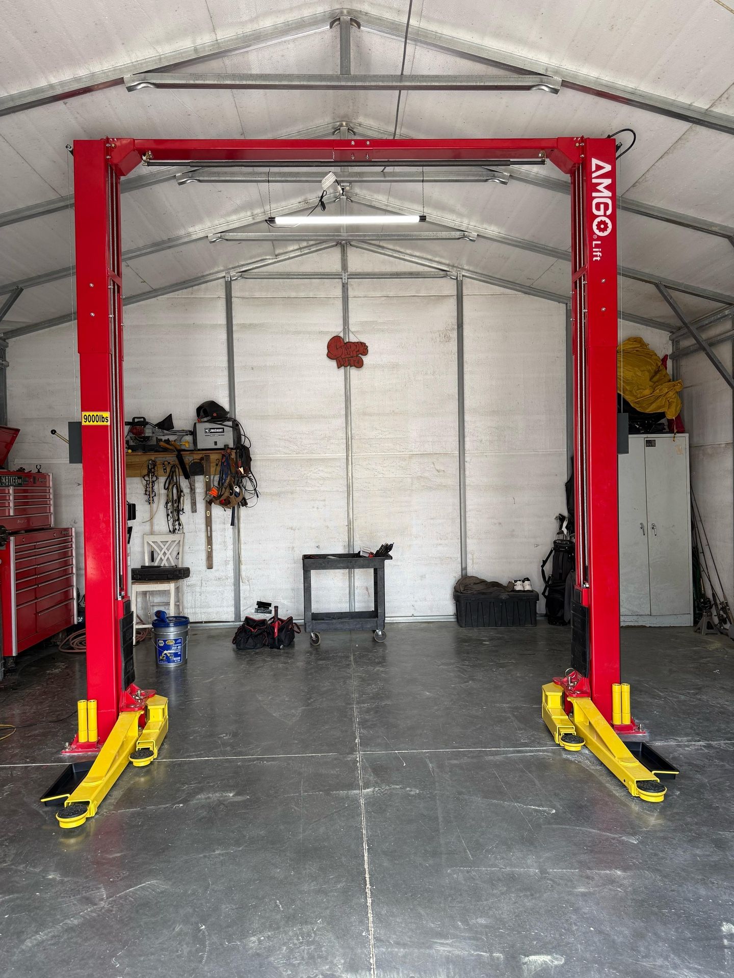 AMGO OH-9 9,000 LBS 2 POST CAR LIFT