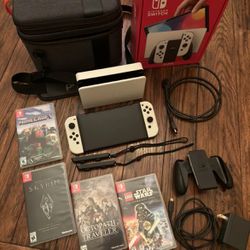 Perfect Working Switch Oiled Console Bundle With Games And All The Accessories 
