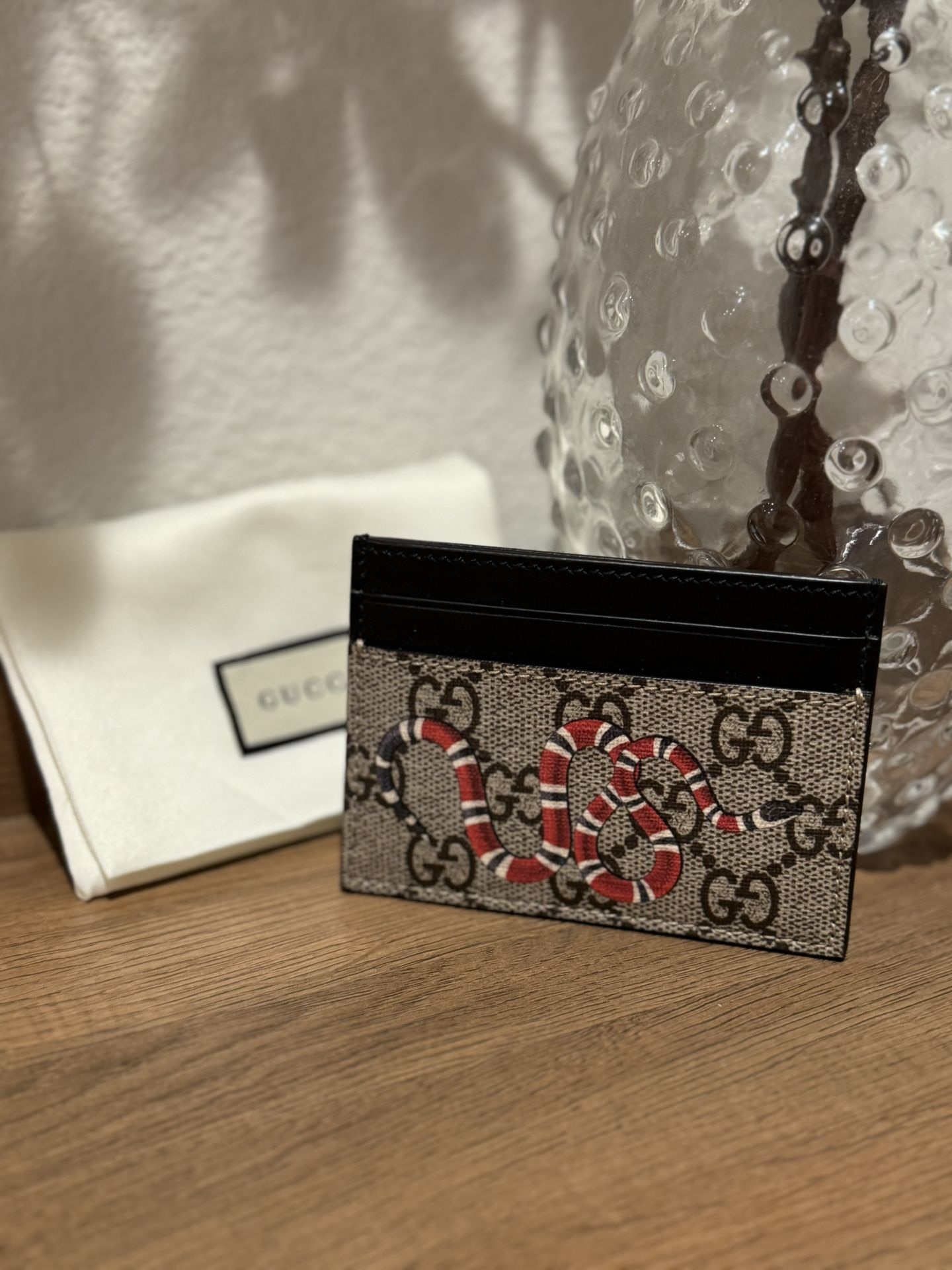 Authentic Gucci Leather Card Case Wallet