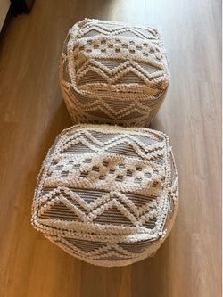 Ottoman poofs