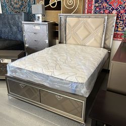 Furniture, Mattress, Boxspring, Bedframe, Bunkbed, Chest, Dresser, Mirror, Nightstand Table