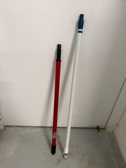 Set of 2 Painting Extension Poles, 5 foot and 4 foot extenders