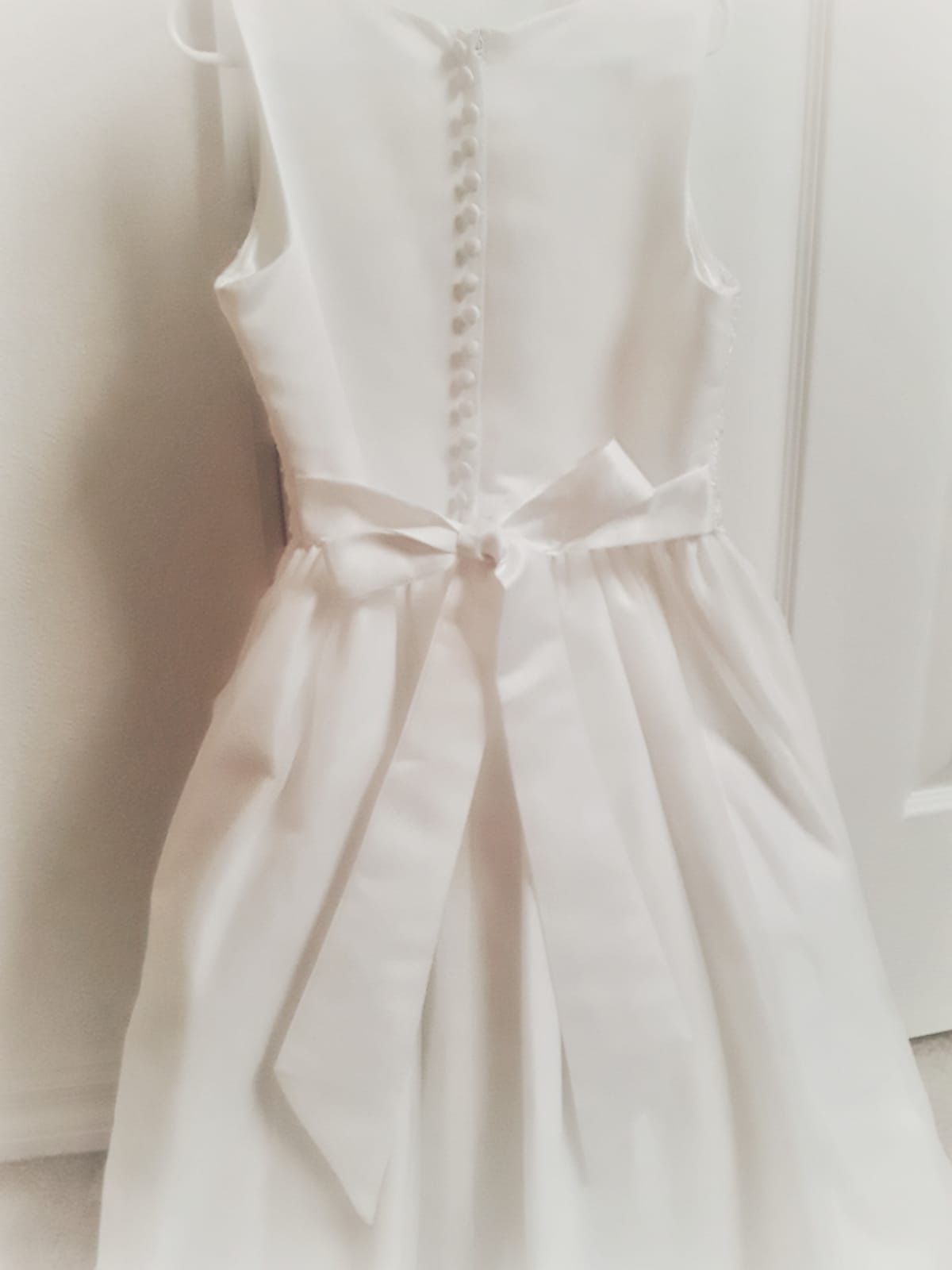 First Comunion White Dress with Cardigan Size 7-8