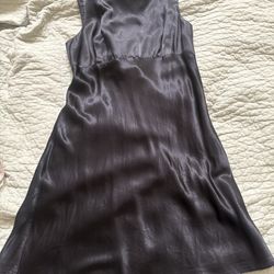 Vtg Little black Sleeveless dress with Peek a Boo Back 
