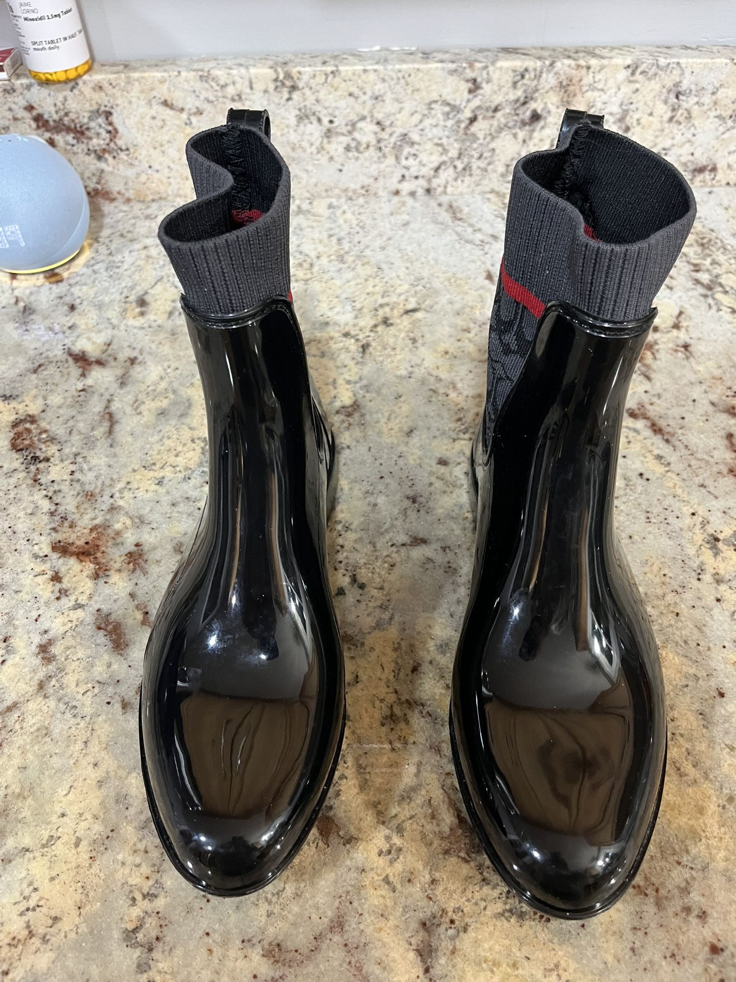 Coach Celsea Rivington Rain Boots Black Size 8 $75