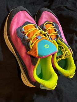 Merrell Kids Girls US 4M Moab FloatPro Waterproof Shoes Navy/Multi Pink