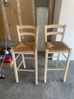 Pair of Wooden bar stools