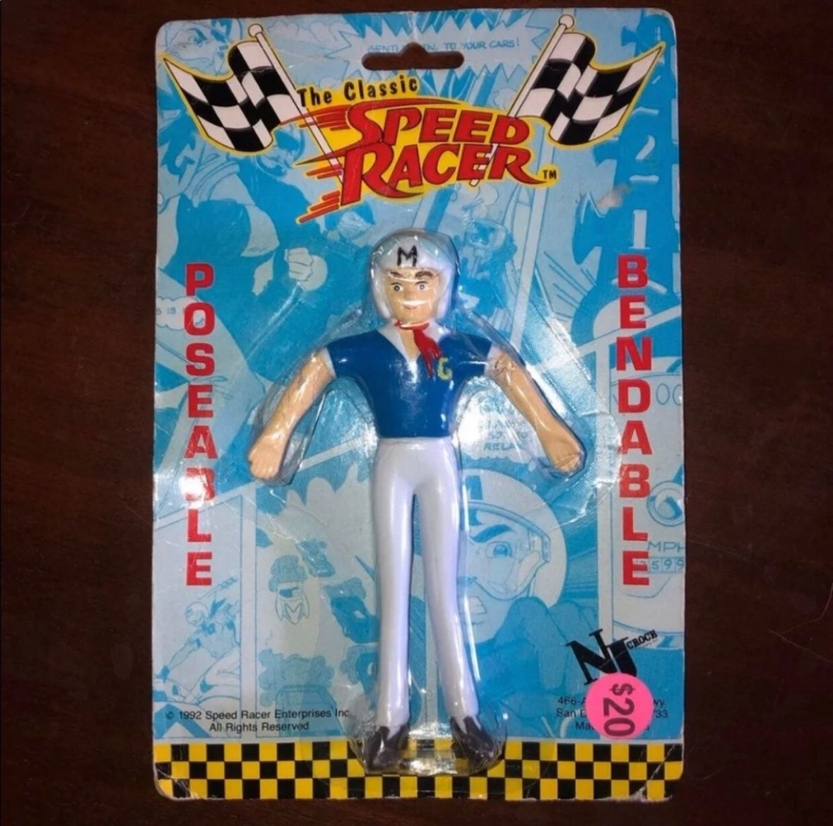 Vintage 1992 The Classic Speed Racer Action Figure