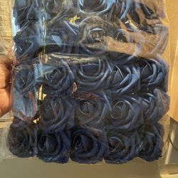 Navy Blue Roses 