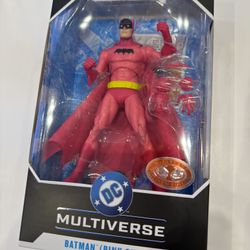 McFarlane DC Multiverse PINK SUIT BATMAN RED PLATINUM EXCLUSIVE