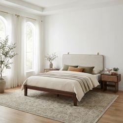 Luum Walnut Queen Platform Bed Frame