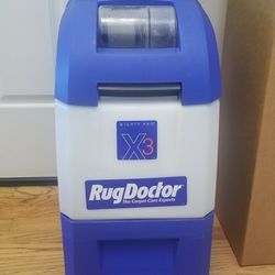 NEW RUG DOCTOR X3  MODEL  CARPET SHAMPOO CLEANING SYSTEM  , AMAZING POWER SUCTION  , WORKS EXCELLENT  , IN THE BOX 