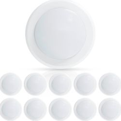 8 Pack 6" LED Disk Light, Dimmable X(404)