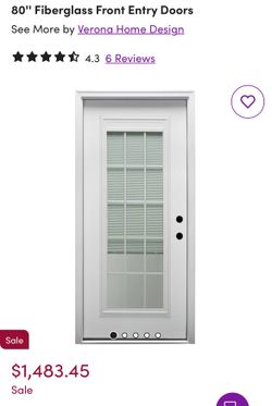 82” X 36” Fiberglass Door