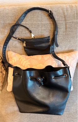 Brand New- Bella Russo black purse with small hand bag