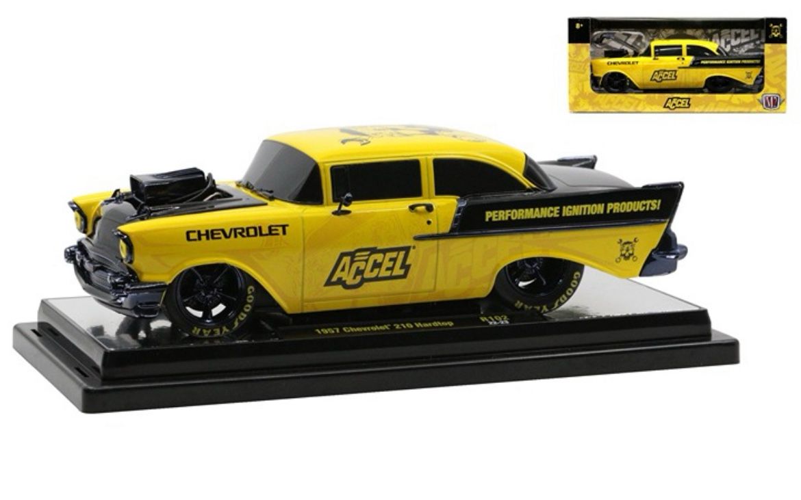 M2 Machines Accel 1957 Chevrolet 210 Hardtop Bel-Air R102 CHASE -1:24-