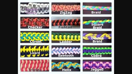Paracord bracelets