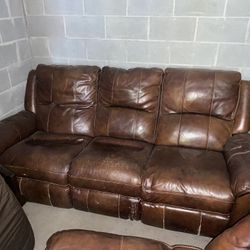 Reclining Sofa and Reclining Loveseat