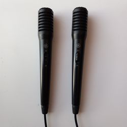 2 GE General Electric Dynamic Stereo Microphone 3.5 mm Connector 