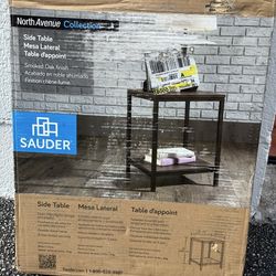Sauder North Avenue Side Table – Smoked Oak