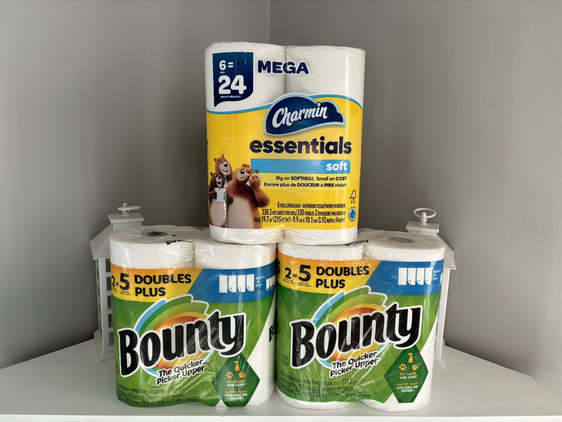 Charmin Toilet Paper & Bounty Paper Towels $4 Each