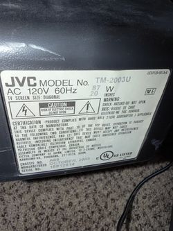 OBO JVC 20” CRT TV – TM-2003U – Fully Working – Retro Gaming
