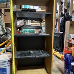 Multipurpose Cabinet With Adjustable Shelves and Wheels