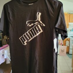 New Puma Tee black with tags Boys Size 14/16