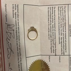 .40k Ladies Diamond Engagement Ring And .39k Diamond Wrap Real Diamonds