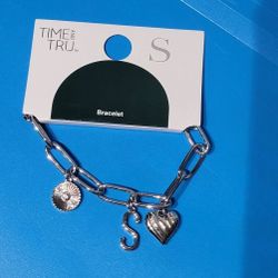Silvertone Initial "S" Charm Bracelet
$5 (One Available)