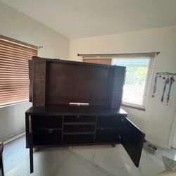 Solid Wood TV Stand / Entertainment Center w/ Storage”