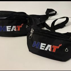 Brand New 2 Original Miami Heat Fanny Packs  Never Used. 