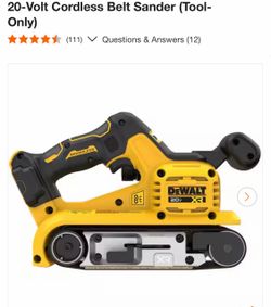 Brand new  20-Volt Cordless Belt Sander (Tool-Only)