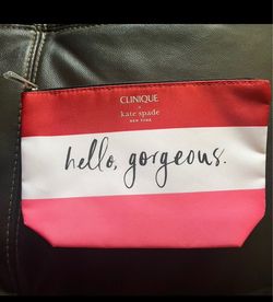 Kate Spade. X Clinque makeup bag