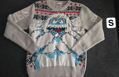 Rudolph Abominable Snowman Ugly Christmas Sweater Size S