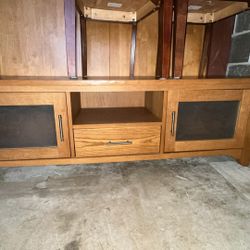 Wood Entertainment Center/Media Console Table