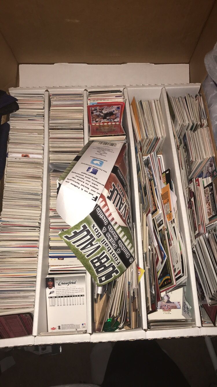 Box full of baseball cards mystery box mlb